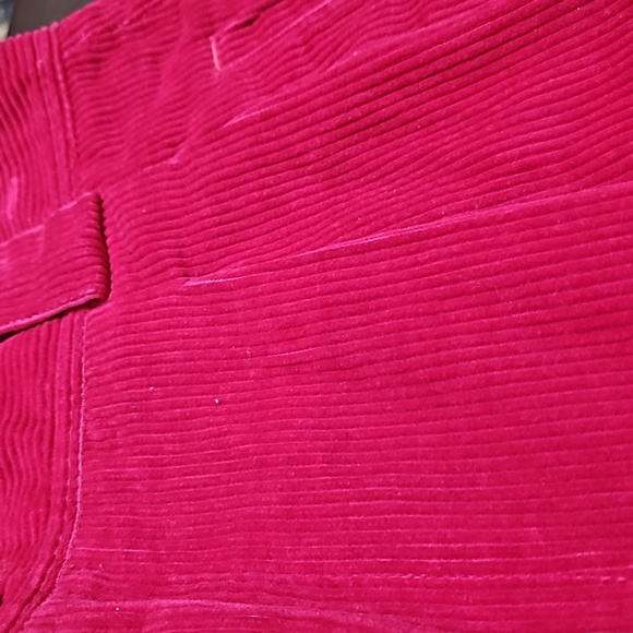 Vintage Liz Sport raspberry corduroy pleated high waist shorts - Picture 7 of 7